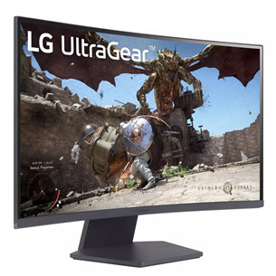 LG UltraGear 27GS60QC, 27", QHD, 180Hz, curved, black - Monitor