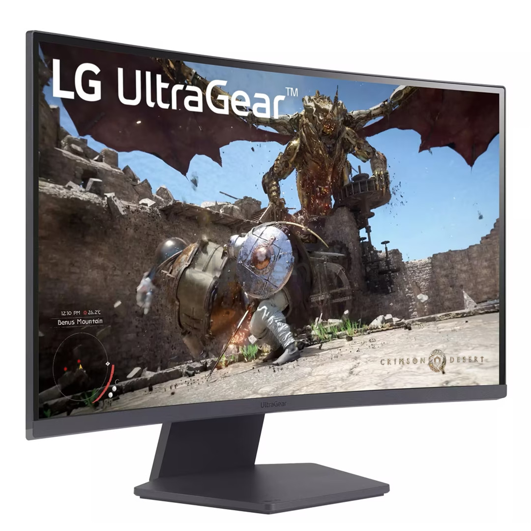 LG UltraGear 27GS60QC, 27", QHD, 180Hz, curved, black - Monitor