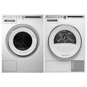 Asko, 9 kg + 9 kg - Washing machine + clothes dryer W4096R.W+T409HS.W