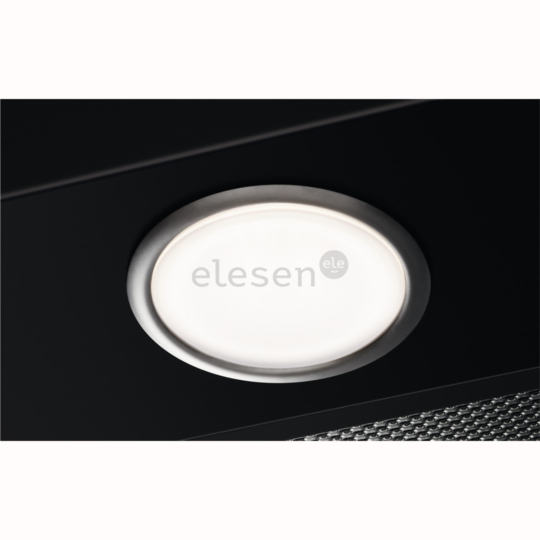 Electrolux, 600 m³/val., plotis 53 cm, juodas - Įmontuojamas gartraukis