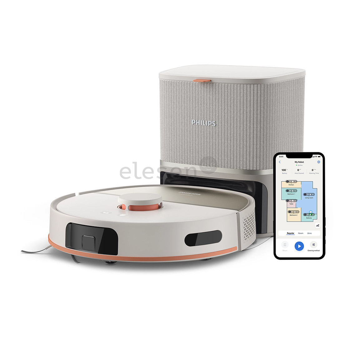 Philips HomeRun 5000 Series, Wet & Dry, beige - Robot vacuum cleaner