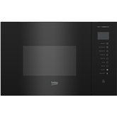Beko, 25 L, 1450 W, black - Built-in microwave oven with grill