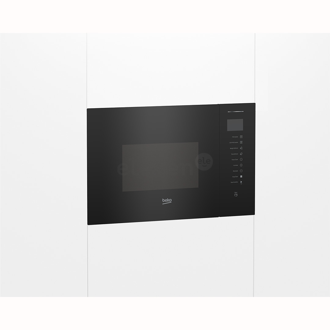 Beko, 25 L, 1450 W, juoda - Įmontuojama mikrobangų krosnelė su griliu