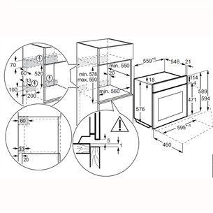 Electrolux 800 Series MealAssist, 70 L, juoda - Įmontuojama garinė orkaitė