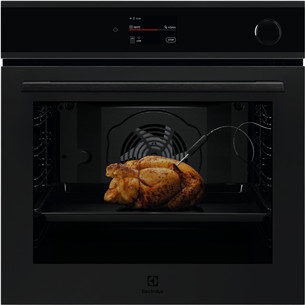 Electrolux 700 Series MealAssist with SteamCrisp, 72 л, пиролитическая очистка, матовый черный - Интегрируемый паровой духовой шкаф EOC9P3XT