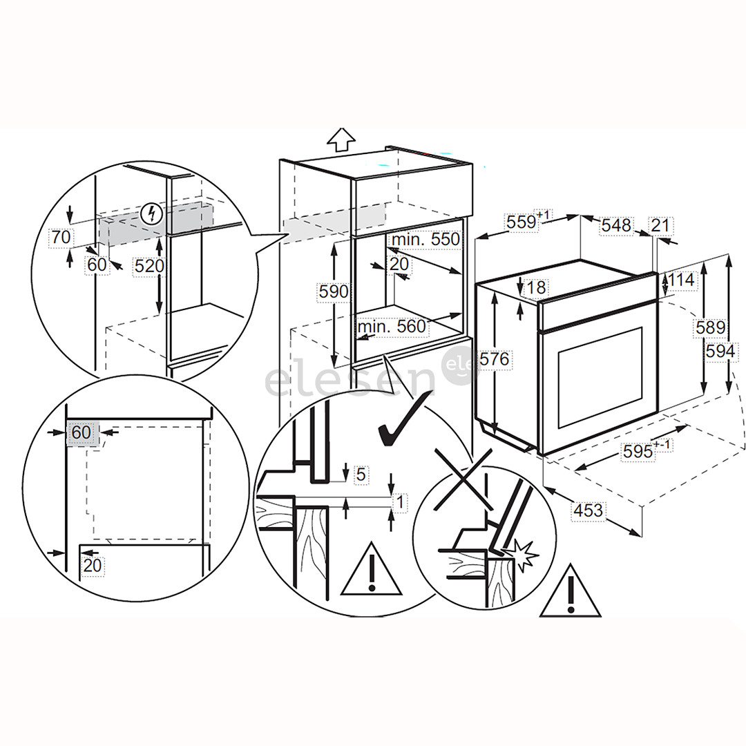 Electrolux 700 Series MealAssist with SteamCrisp, 72 L, pirolizė, matinė juoda - Įmontuojama garinė orkaitė