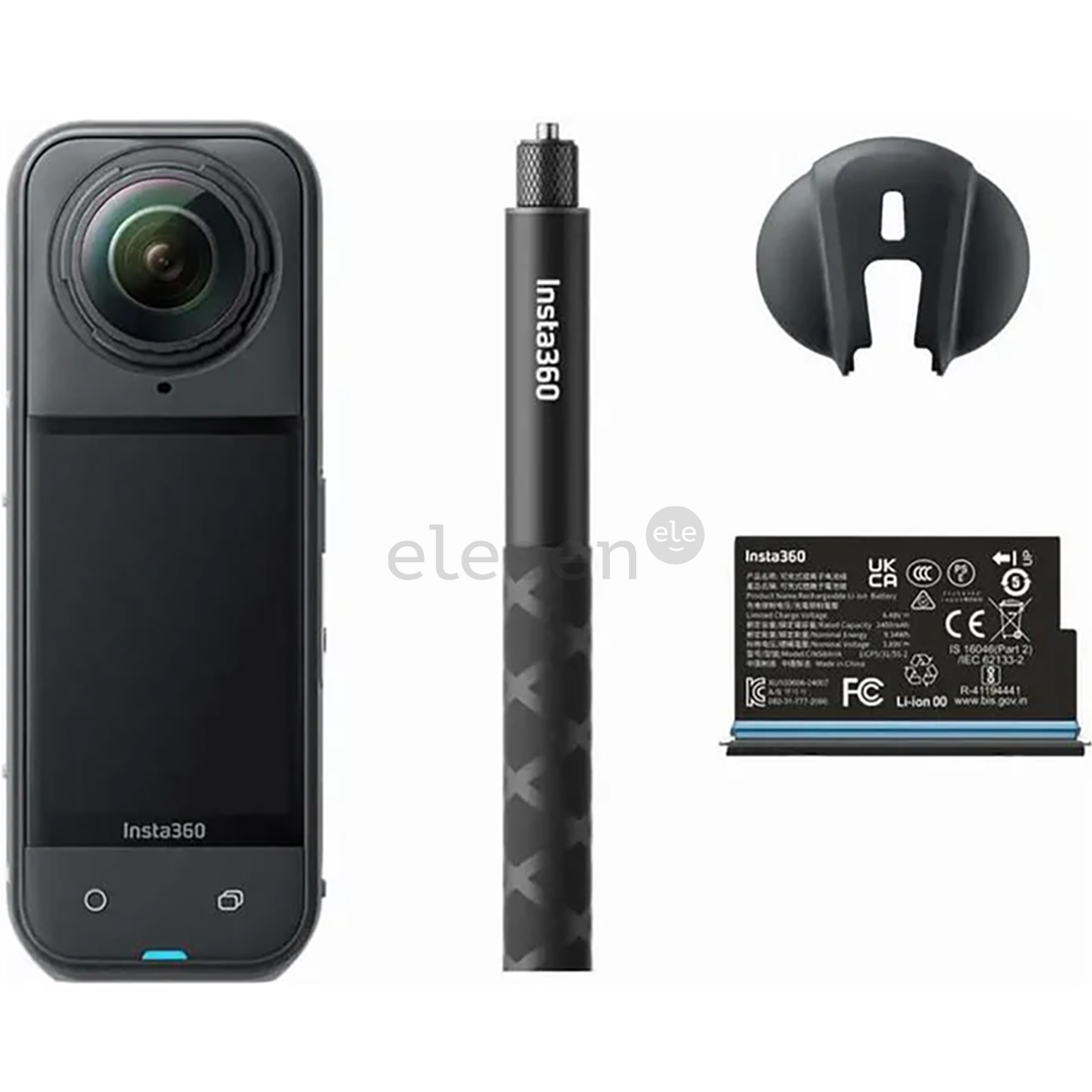 Insta360 X5 Starter Bundle, 8K, 360º, juoda - Veiksmo kamera