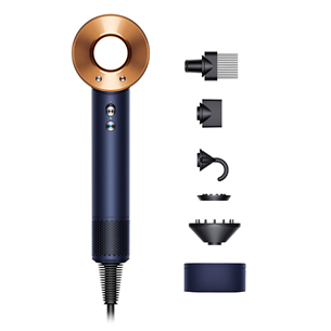Dyson Supersonic, 1600 W, mėlynas/vario spalvos - Plaukų džiovintuvas SUPERSONIC.HD07.BLUE