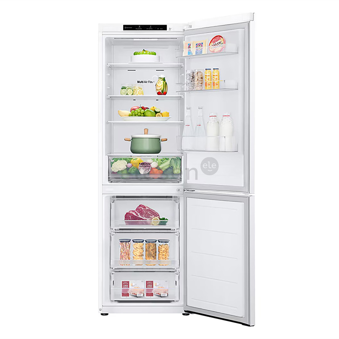 LG NatureFRESH, NoFrost, 344 L, aukštis 186 cm, baltas - Šaldytuvas