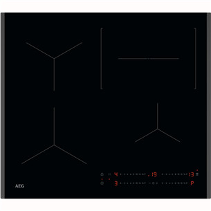 AEG 5000 Series, Hob2Hood, width 59 cm, black - Built-in induction hob TO64IC0SFB
