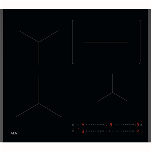 AEG 5000 Series, Hob2Hood, plotis 59 cm, juoda - Įmontuojama indukcinė kaitlentė TO64IC0SFB