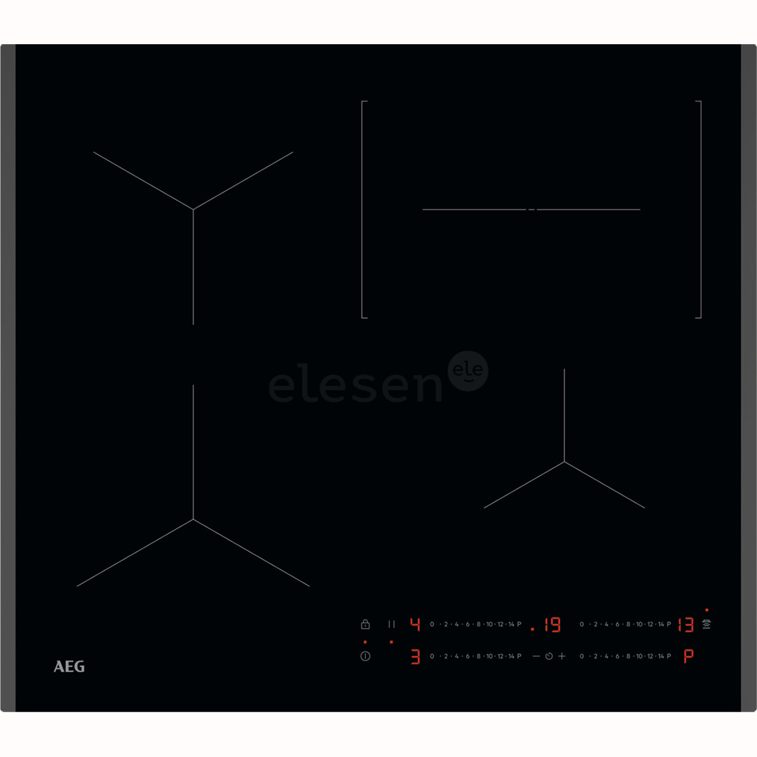 AEG 5000 Series, Hob2Hood, width 59 cm, black - Built-in induction hob