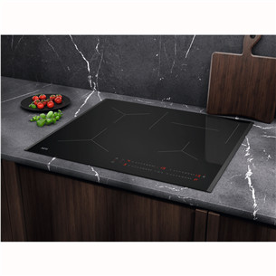 AEG 5000 Series, Hob2Hood, width 59 cm, black - Built-in induction hob