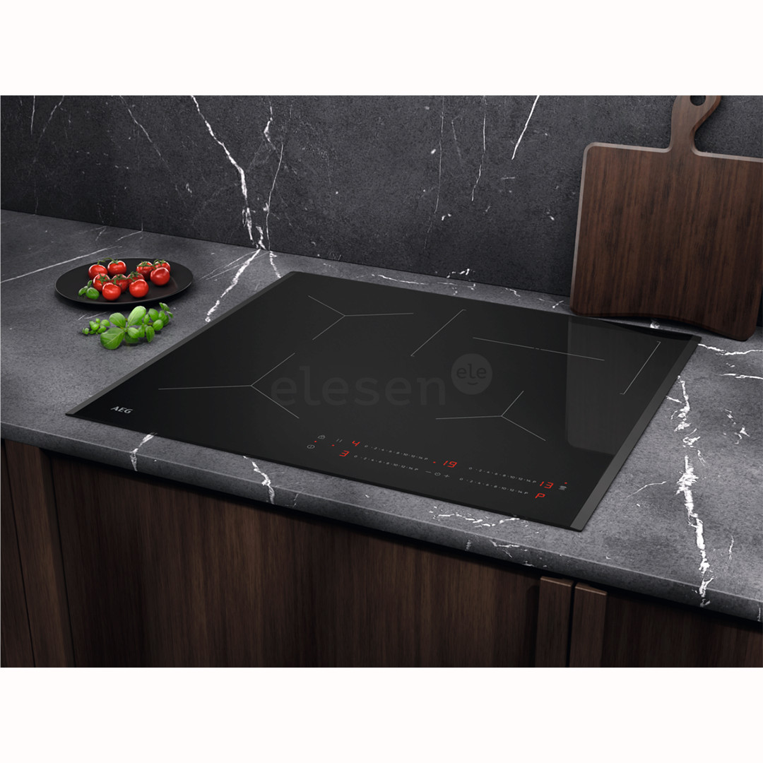 AEG 5000 Series, Hob2Hood, width 59 cm, black - Built-in induction hob