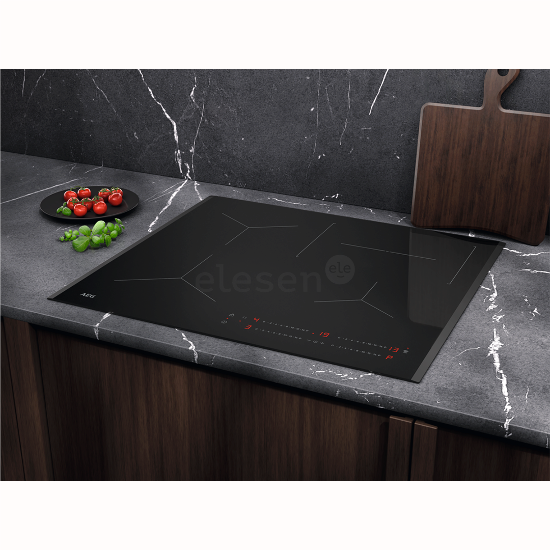 AEG 5000 Series, Hob2Hood, plotis 59 cm, juoda - Įmontuojama indukcinė kaitlentė