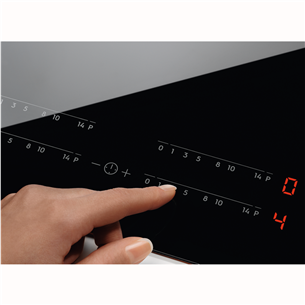 Electrolux 600 Series Bridge Hob2Hood, plotis 59 cm, juoda - Įmontuojama indukcinė kaitlentė