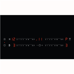 Electrolux 600 Series Bridge Hob2Hood, width 59 cm, black - Built-in induction hob