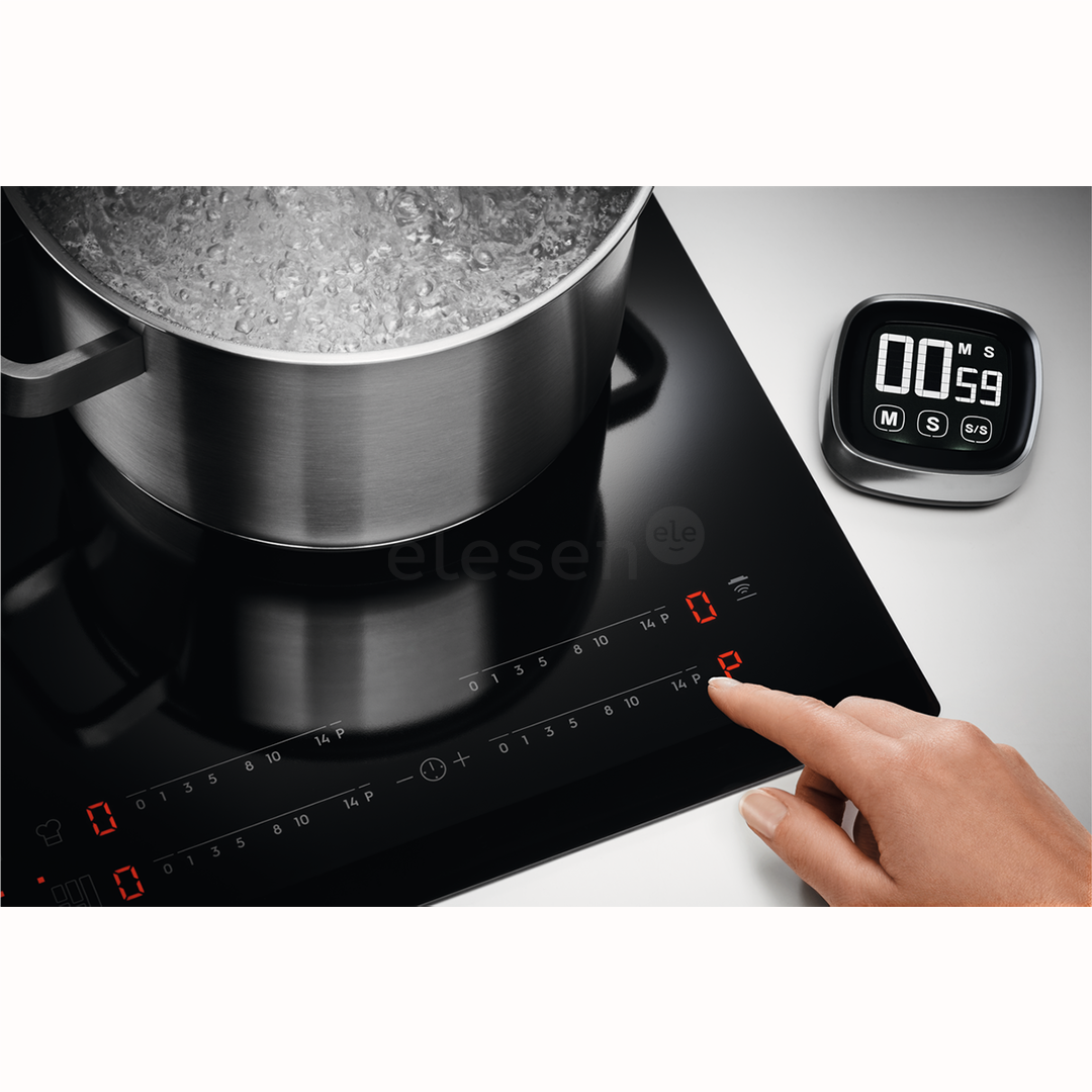 Electrolux 600 Series Bridge Hob2Hood, plotis 59 cm, juoda - Įmontuojama indukcinė kaitlentė