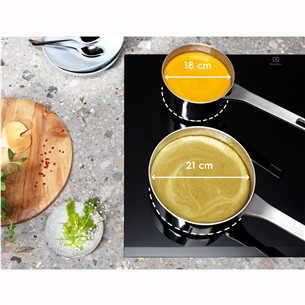 Electrolux 600 Series Bridge Hob2Hood, width 59 cm, black - Built-in induction hob