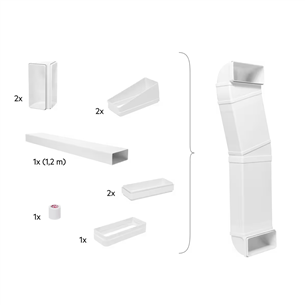 AEG/Electrolux - Half Piping kit for extractor hob M2CKCF01C