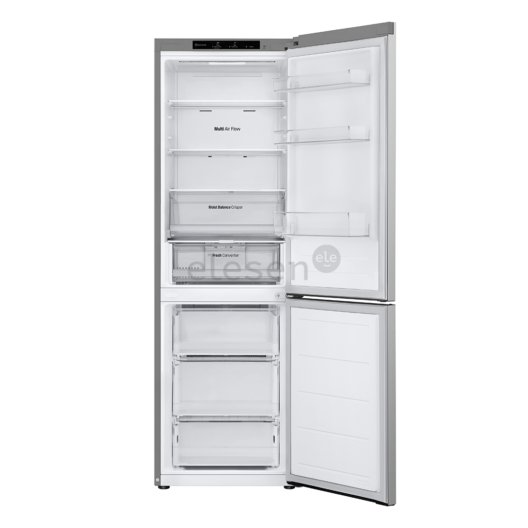 LG, NoFrost, 344 L, aukštis 186 cm, sidabro spalvos - Šaldytuvas