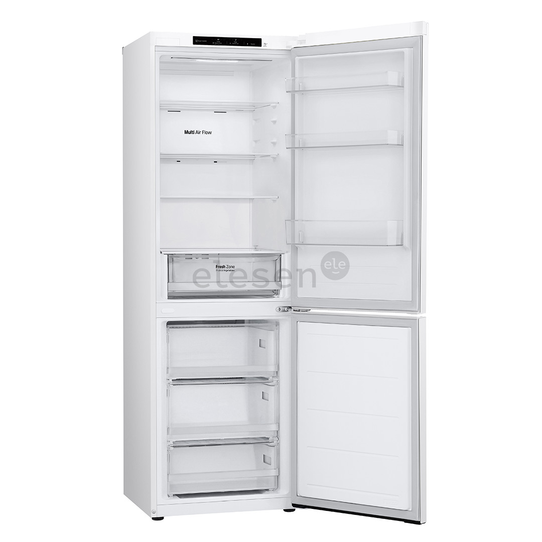 LG NatureFRESH, NoFrost, 344 L, aukštis 186 cm, baltas - Šaldytuvas