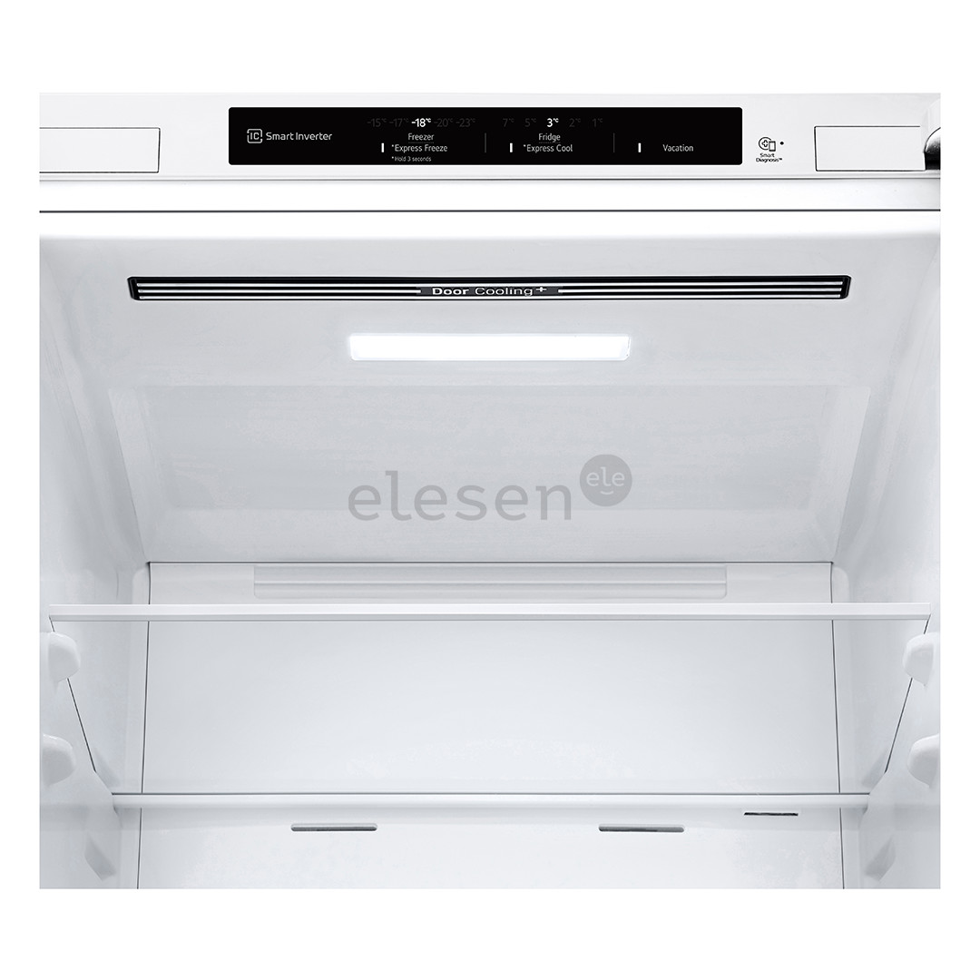 LG NatureFRESH, NoFrost, 344 L, aukštis 186 cm, baltas - Šaldytuvas