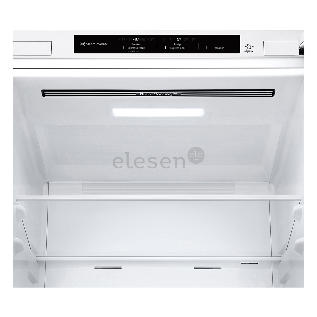 LG NatureFRESH, NoFrost, 344 L, aukštis 186 cm, baltas - Šaldytuvas
