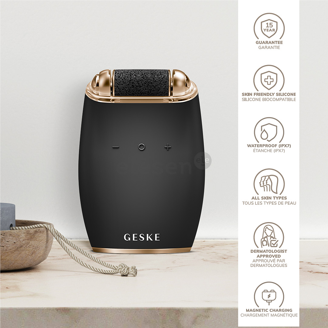 Geske SmartAppGuided, 7 в 1, серый - Электрический ролик с пемзой