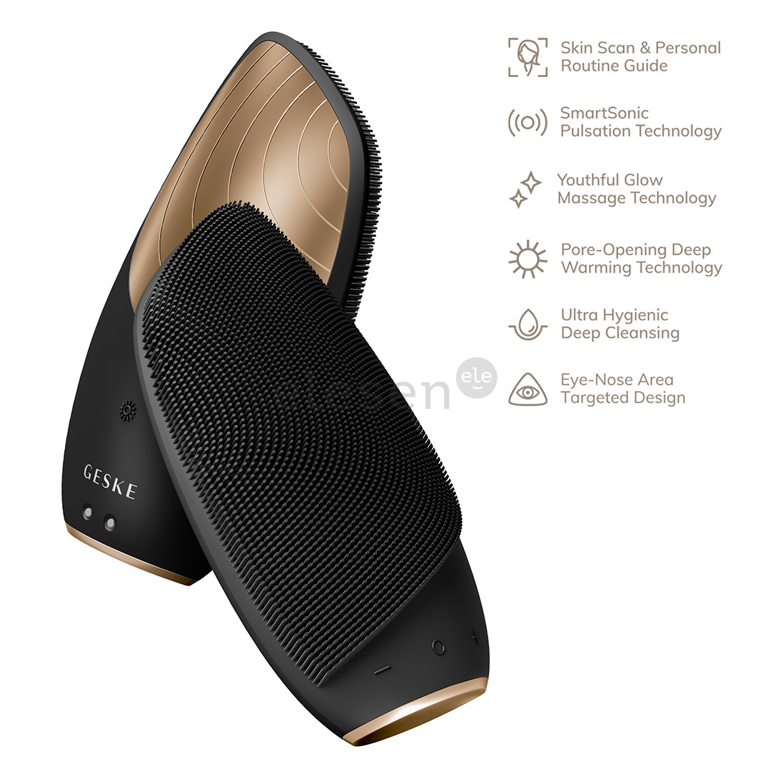 Geske Sonic Thermo Facial Brush, 6 в 1, серый - Многофункциональный прибор для ухода за лицом