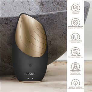 Geske Sonic Thermo Facial Brush, 6 в 1, серый - Прибор для очищения лица