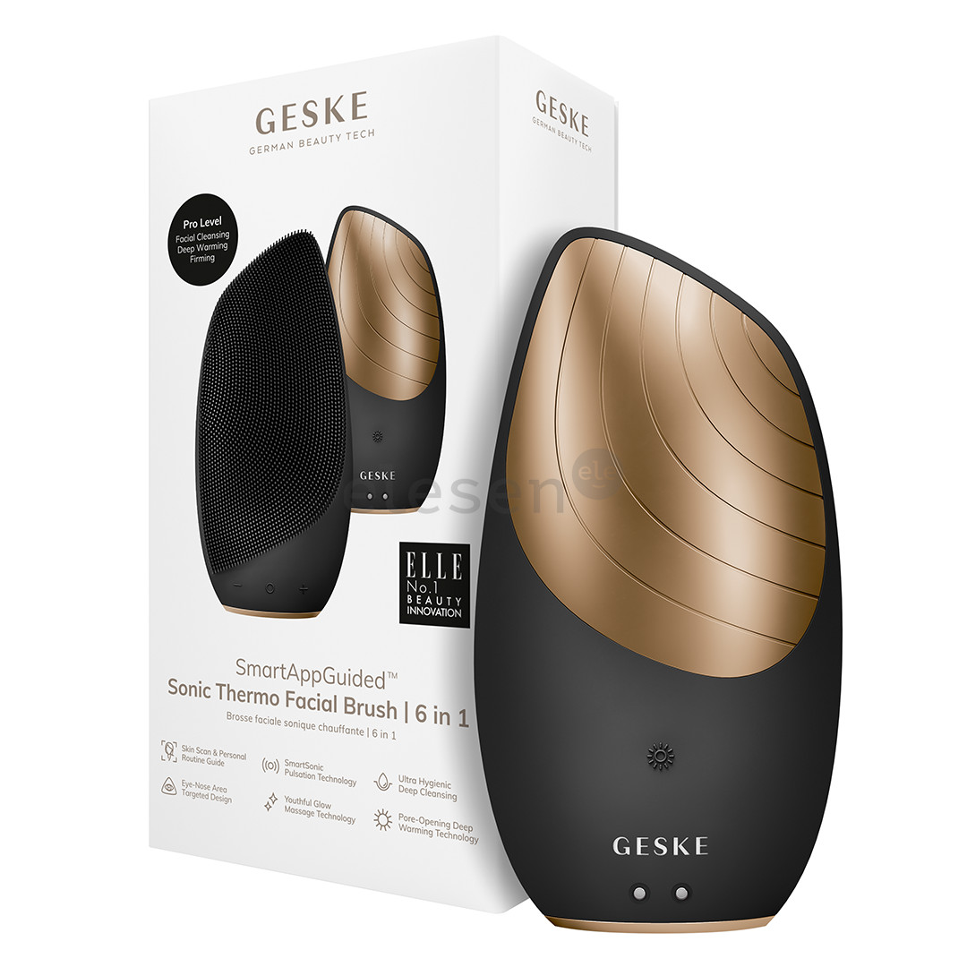 Geske Sonic Thermo Facial Brush, 6 в 1, серый - Многофункциональный прибор для ухода за лицом