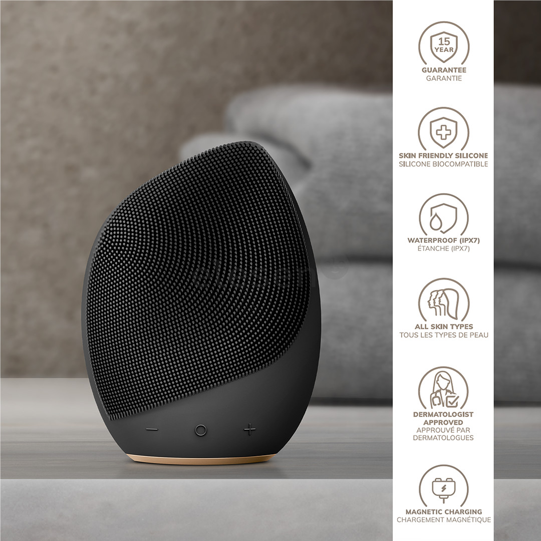 Geske Sonic Facial Brush, 5 в 1, серый - Щеточка для очищения лица