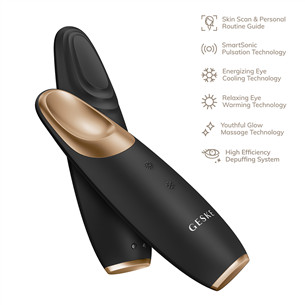 Geske SmartAppGuided, Warm & Cool Eye Energizer, 6 в 1, серый - Массажер для кожи вокруг глаз