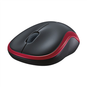 Logitech M185, raudona - Belaidė pelė