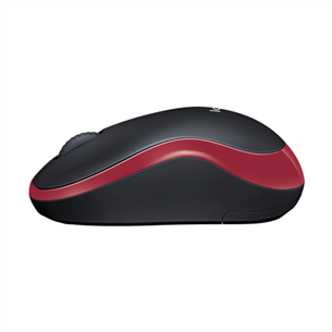Logitech M185, raudona - Belaidė pelė