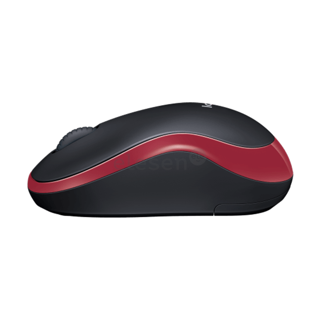 Logitech M185, raudona - Belaidė pelė