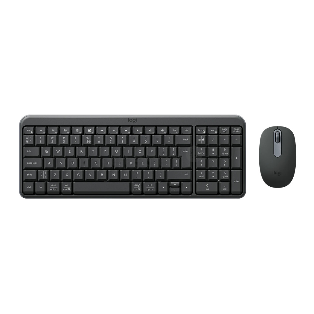 Logitech MK250 Compact, Bluetooth, US, черный - Беспроводной десктоп