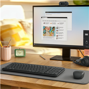 Logitech MK250 Compact, Bluetooth, SWE, juoda - Klaviatūra su pele