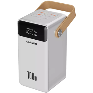 Canyon OnPower 610, 60 000 мА·ч, 100 Вт, USB-A, USB-C, белый - Внешний аккумулятор CNS-CPB610W