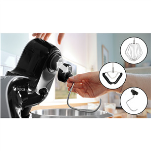 Bosch MUM5, Series 4, 1000 W, tamsios sidabro spalvos - Virtuvinis kombainas