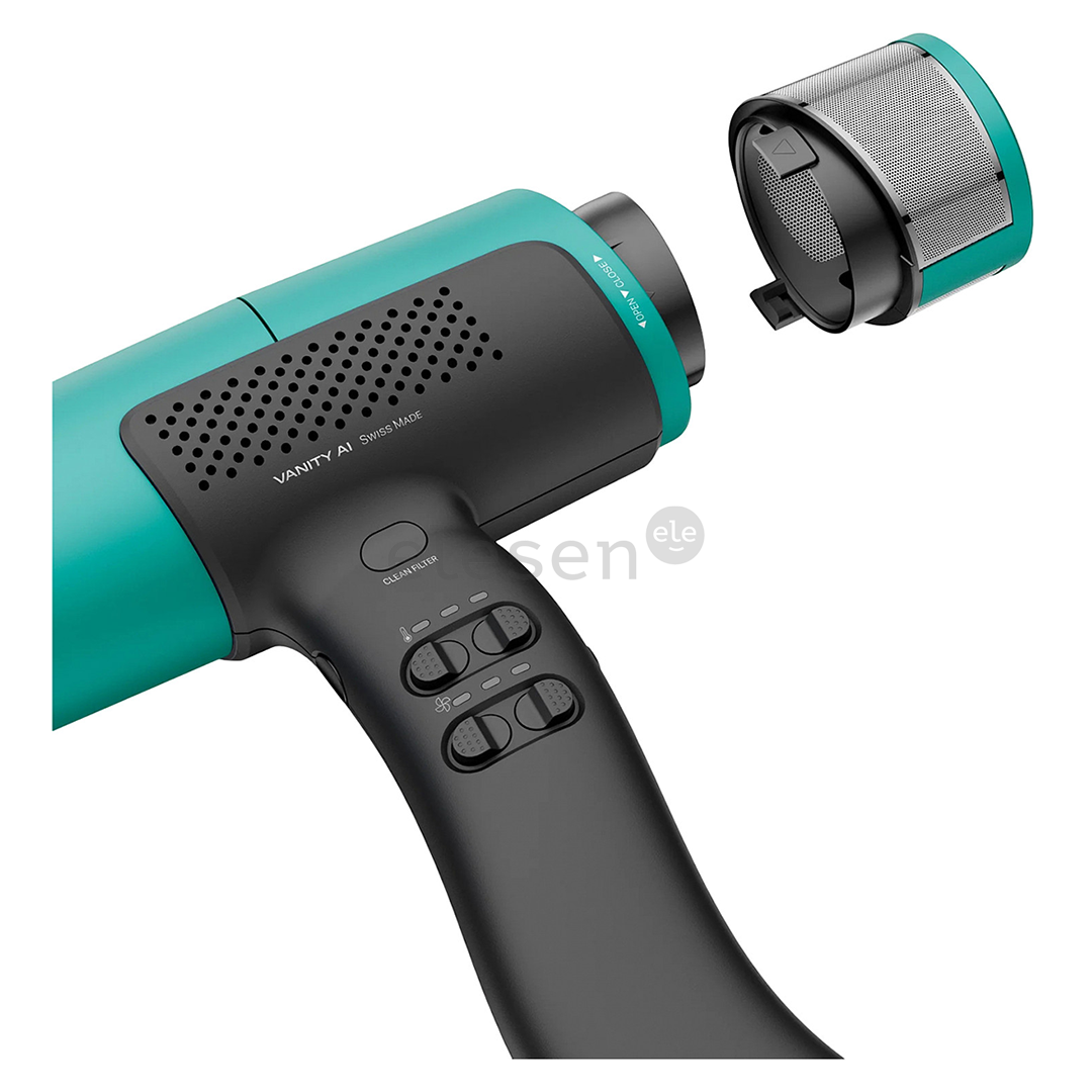 Valera VanityCare AI Emerald Pulse, 2000 Вт, зеленый - Фен