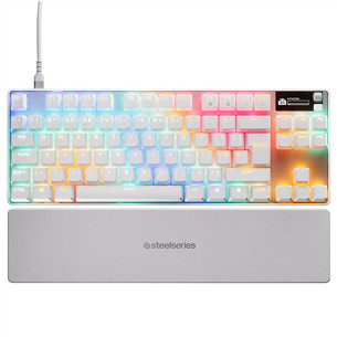 Steelseries Apex Pro TKL Gen 3, US, balta - Klaviatūra