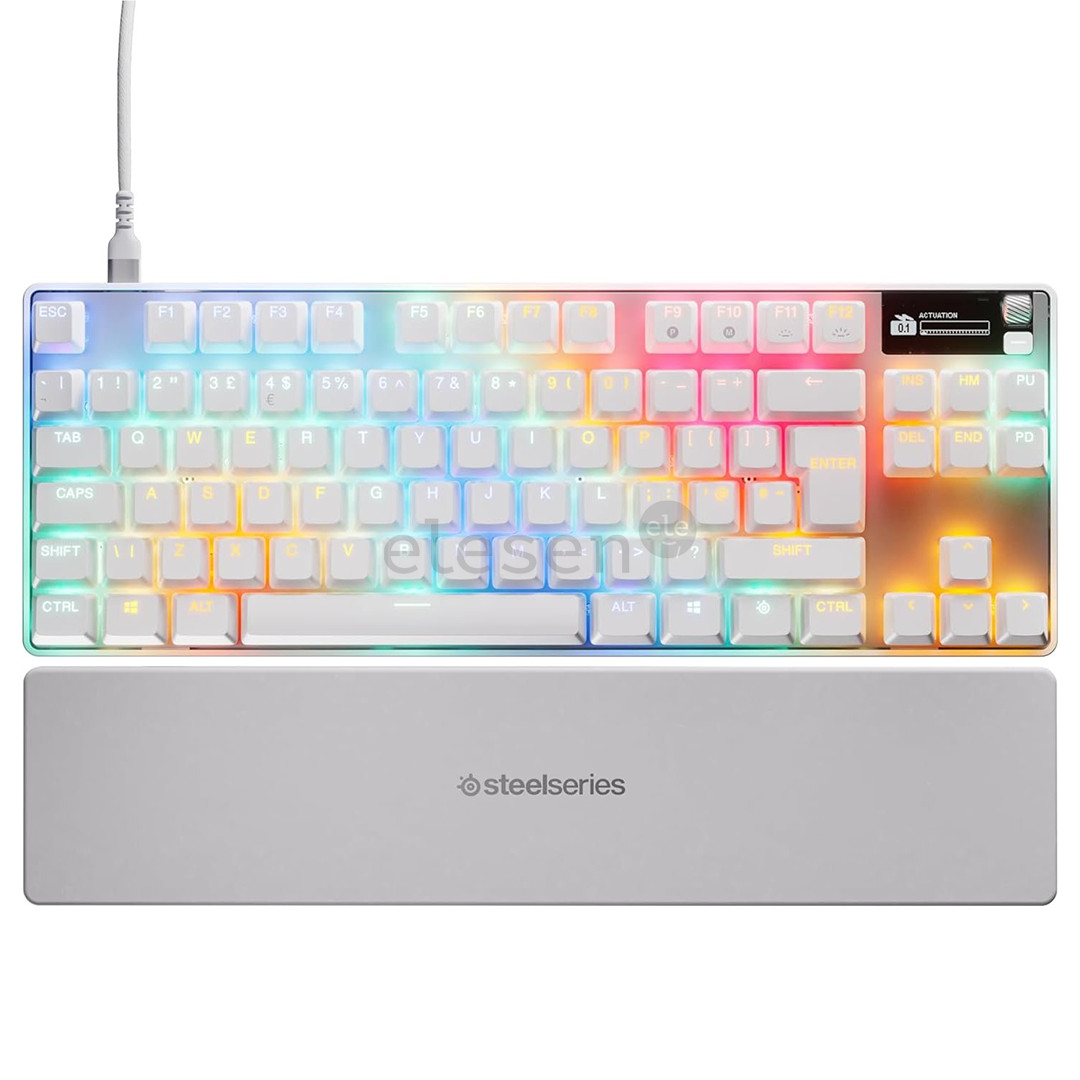 Steelseries Apex Pro TKL Gen 3, US, белый - Клавиатура