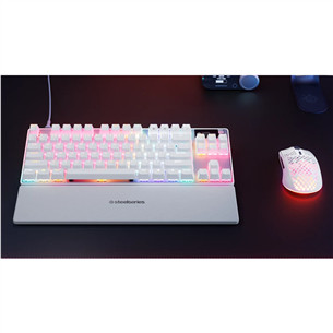 Steelseries Apex Pro TKL Gen 3, US, белый - Клавиатура