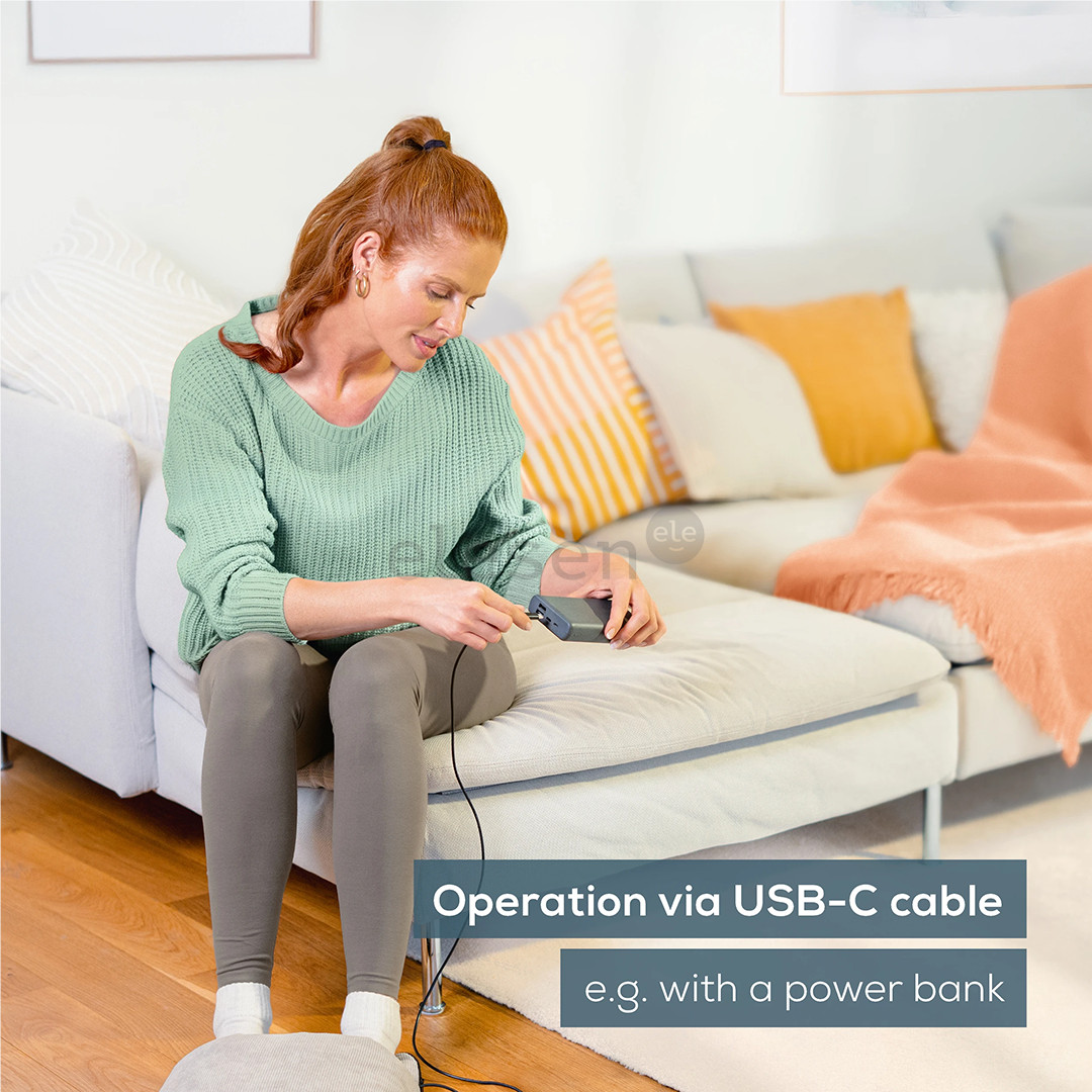 Beurer, pilkas - Pėdų masažuoklis ir šildytuvas