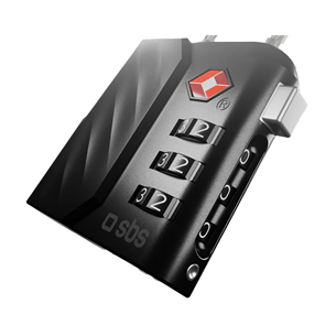 SBS FindMy lock for luggage, черный - Локализатор