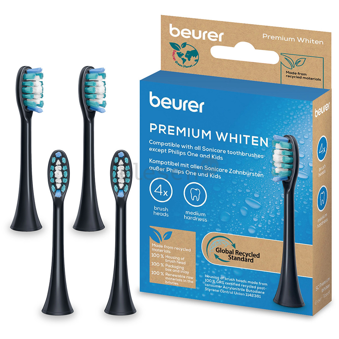 Beurer Premium Whiten, 4 шт., черный - Насадки для зубной щетки