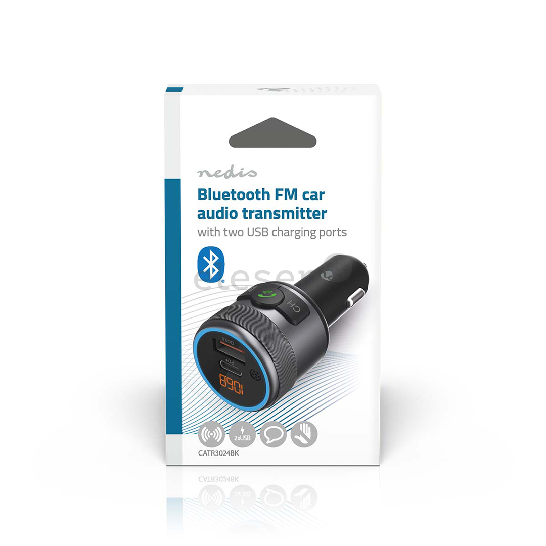Nedis Car FM Transmitter, черный - FM-трансмиттер