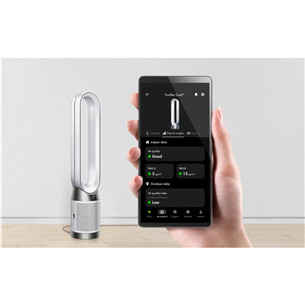 Dyson Purifier Cool PC1, baltas/nikelio spalvos - Oro valytuvas